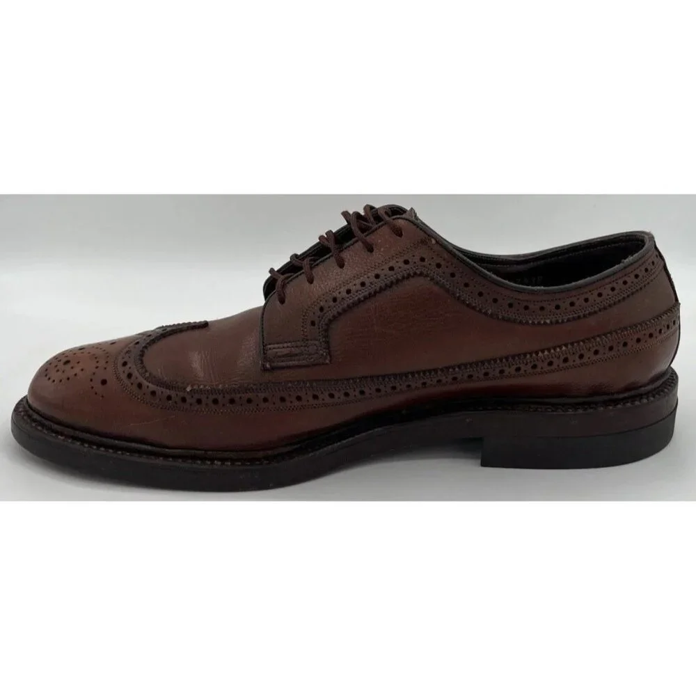 Vintage Florsheim Royal Imperial 93602 Longwing Wingtip Dress Shoes Men’s 10D